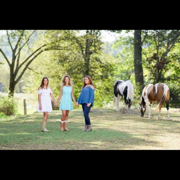 Turquoise lace dress - Picture 4 of 8